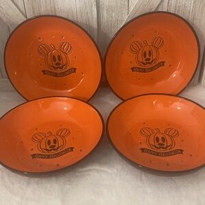 Disney Halloween Mickey Mouse Pumpkin Bowls